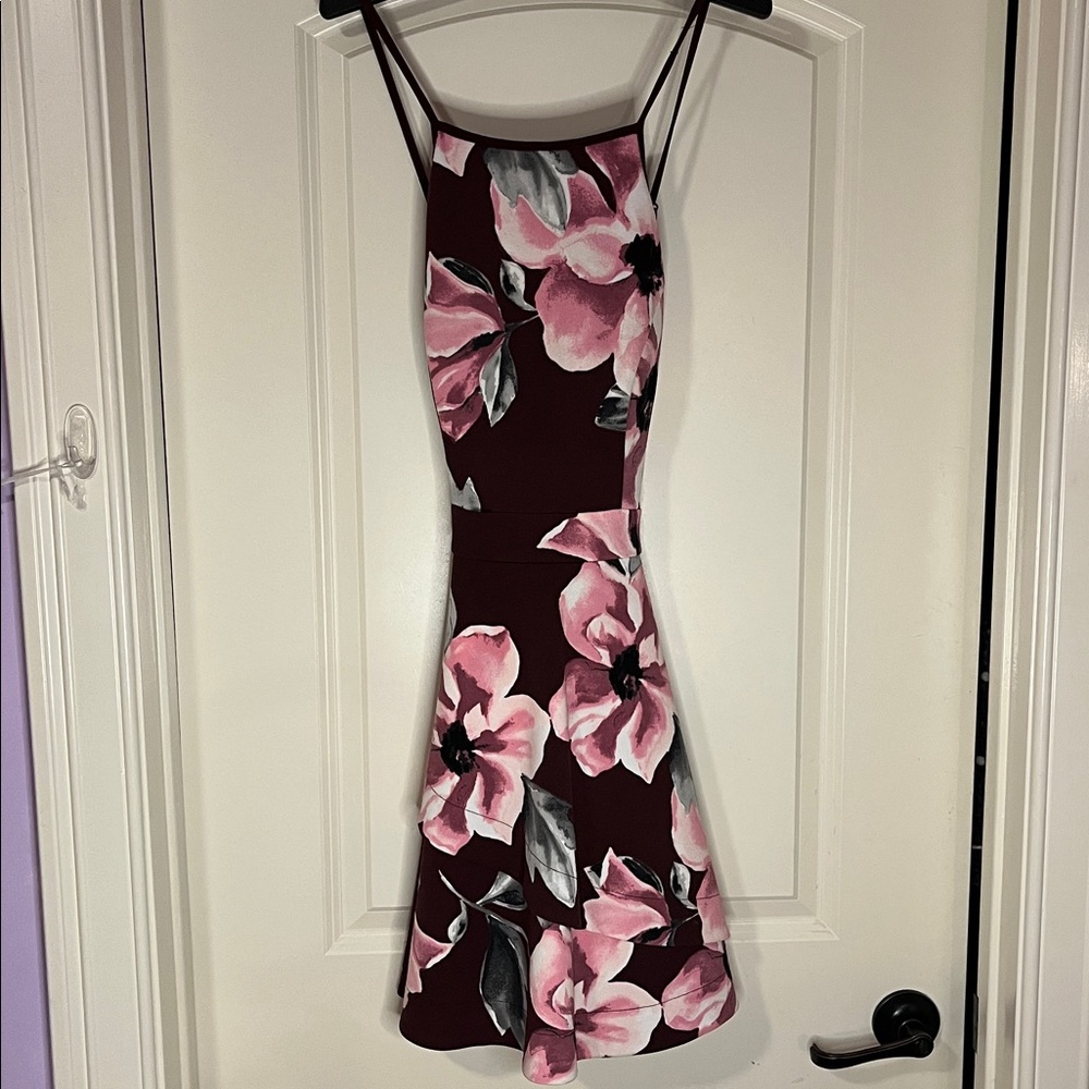 Speechless Pink Floral Dress